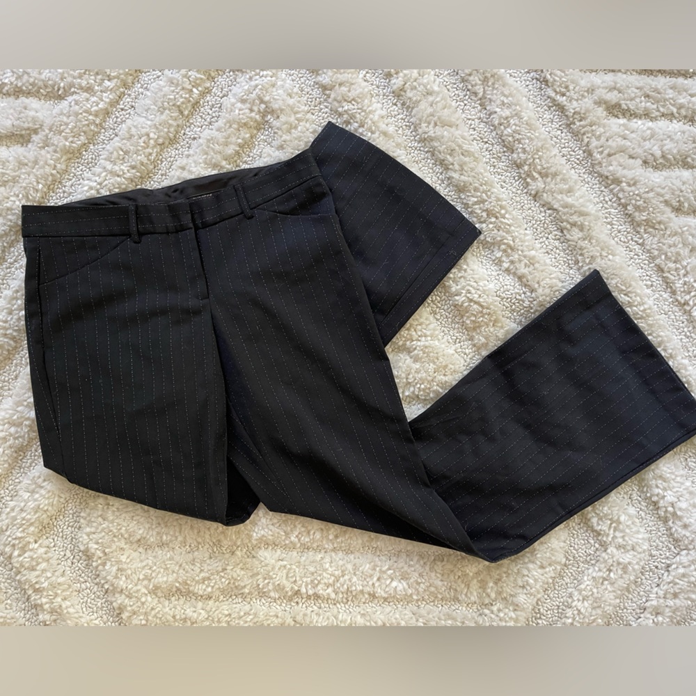 Express Editor Black Pinstripe Pants || Sz 8